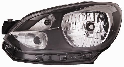 1S1941015M FARO SX Volkswagen UP dal 2012_01-2016_07 PARABOLA NERA - BORDO NERO