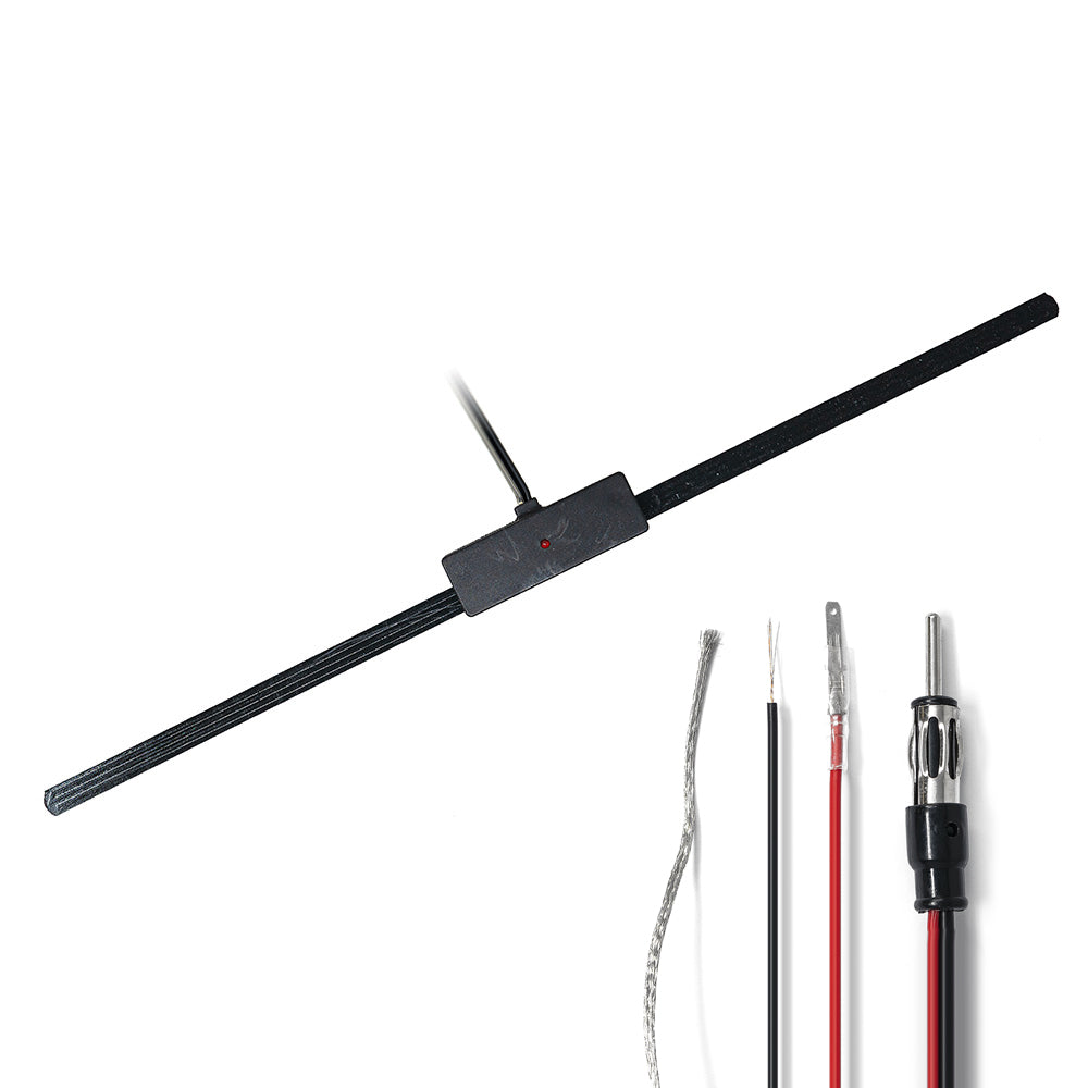 ANTENNA BAFFO BIAMPLIFICATA DA 34CM + CAVO 200CM