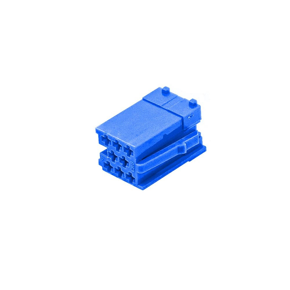 MINI ISO BLUE 2RCA GOLD FEMMINA