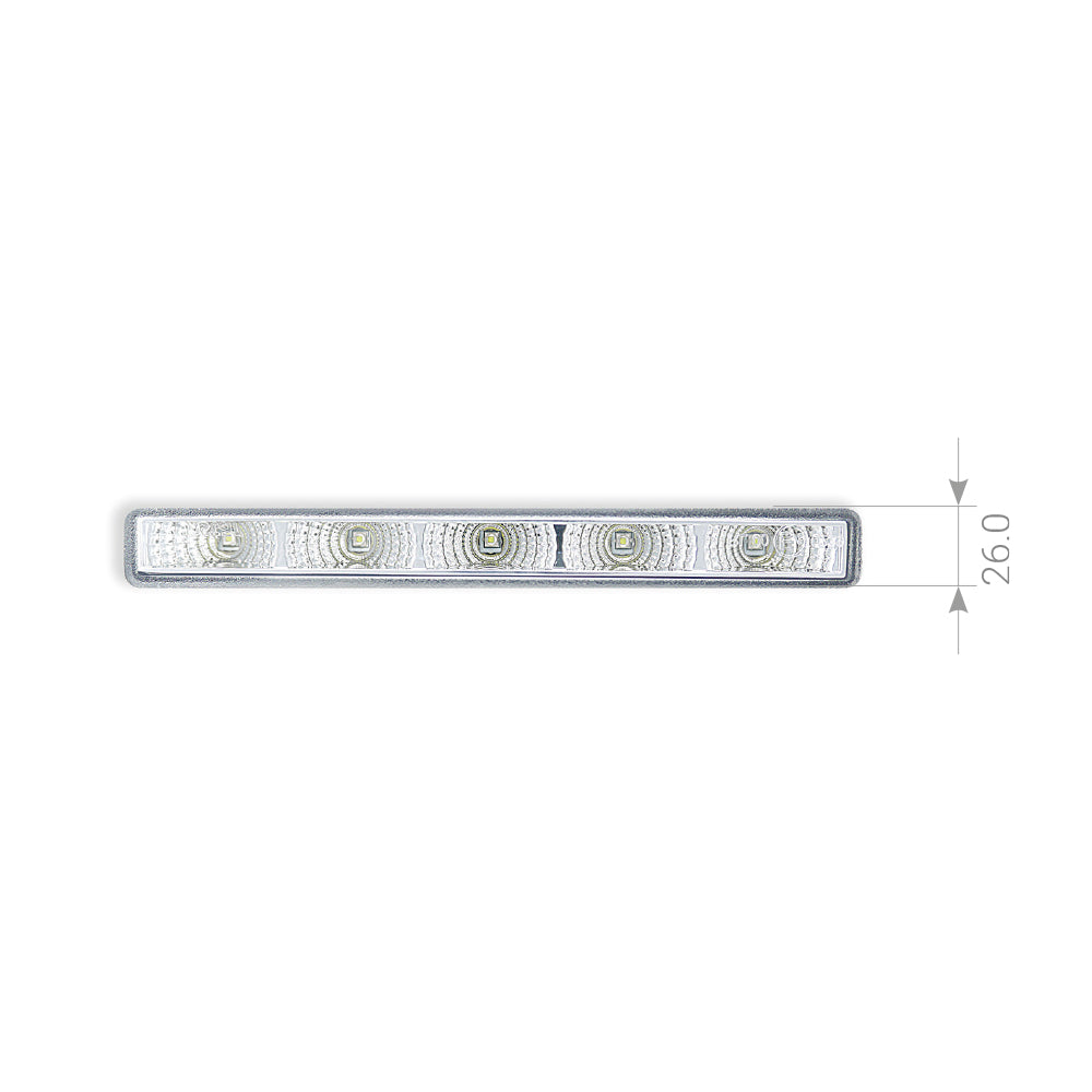 Luci diurne montaggio universale 12V - Round style diametro 7cm