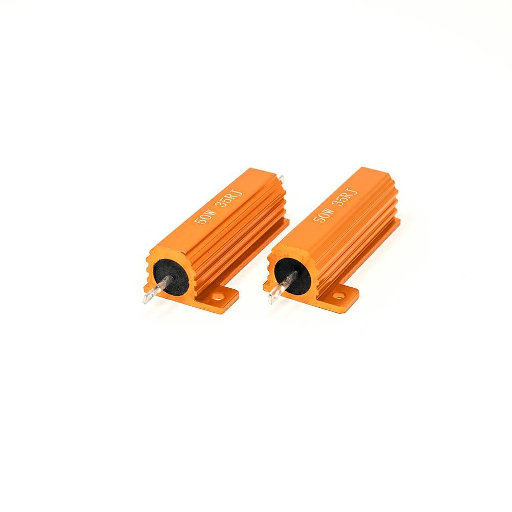 Coppia di resistenze spegnispia 50W 25 Ohm a fili sciolti