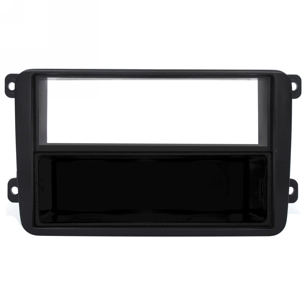 MASCHERINA MONT AUTORADIO 2ISO VOLKSWAGEN/SKODA/SEAT NERO LUCIDO