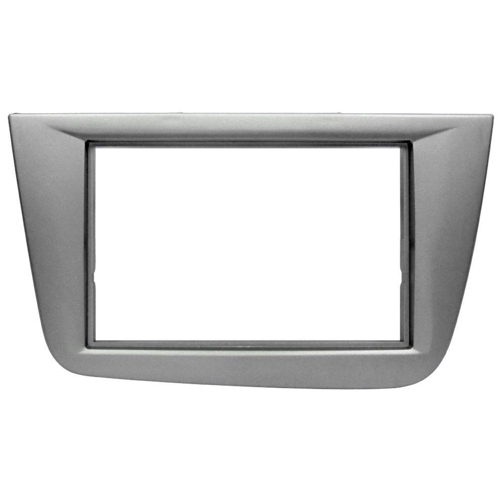 MASCHERINA MONT.AUTOR.SEAT ALTEA TOLEDO 04> 2DIN S/TRAVER. NERA