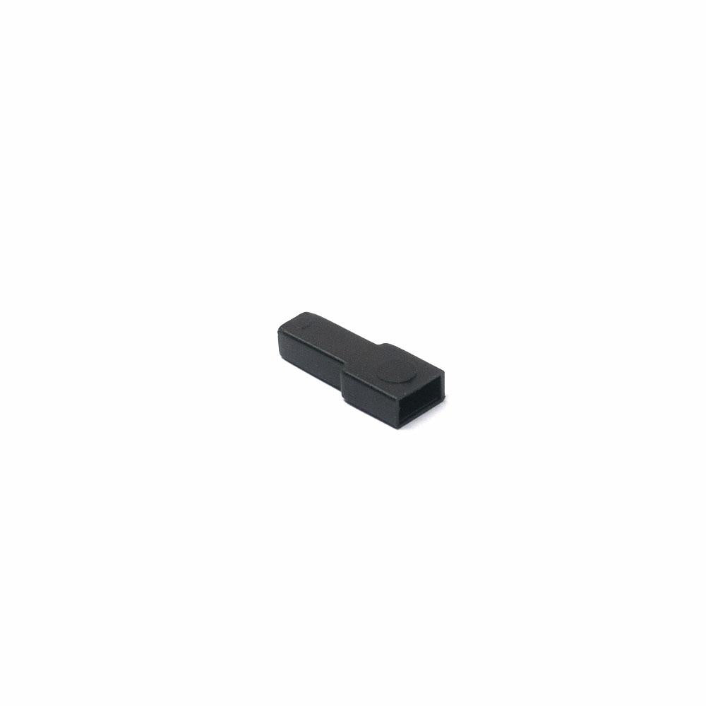 COPRITERMINALE MASCHIO 6,3 mm. NERO  100 pcs
