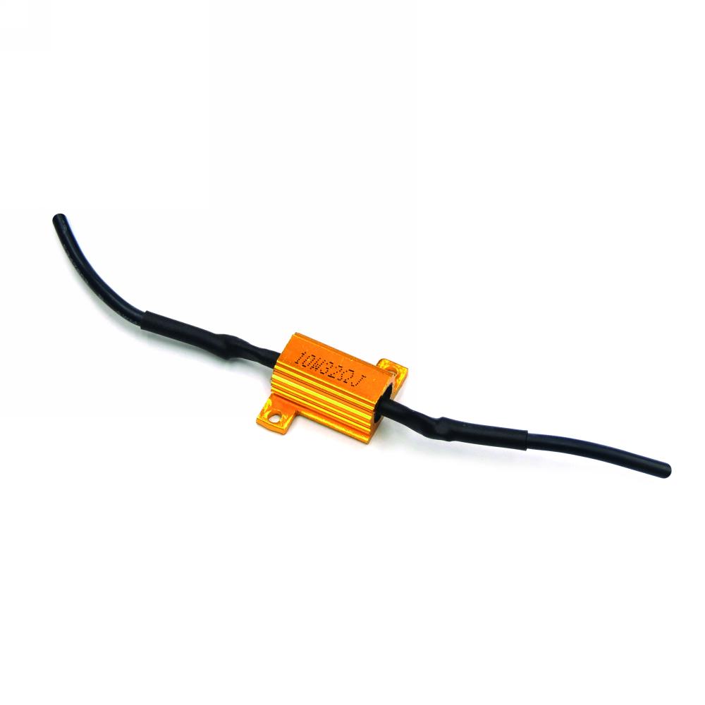 Coppia di resistenze spegnispia 50W 6 Ohm a fili sciolti