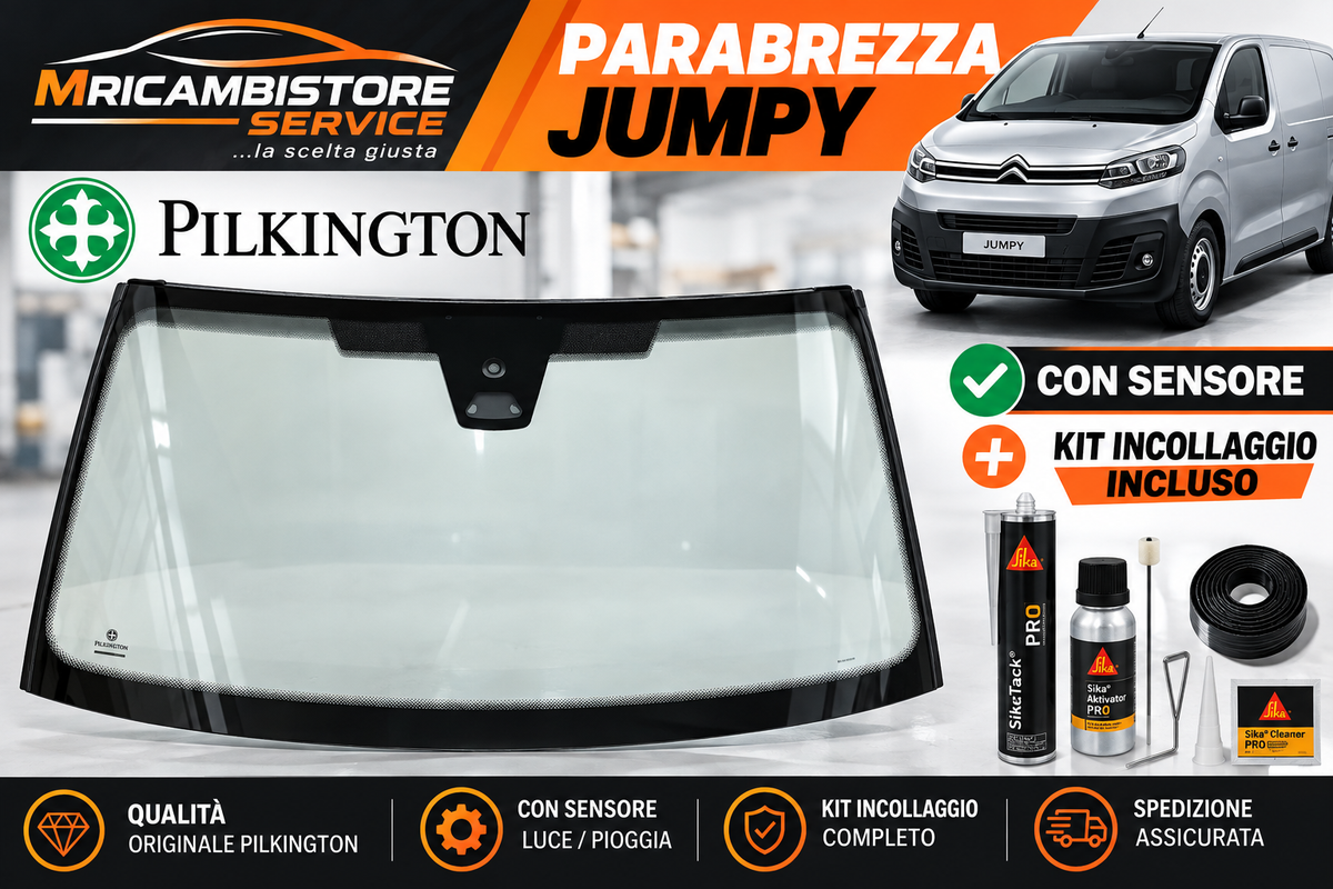 PARABREZZA JUMPY CPN SENSORE PILKIGTON + KIT INCOLLAGGIO