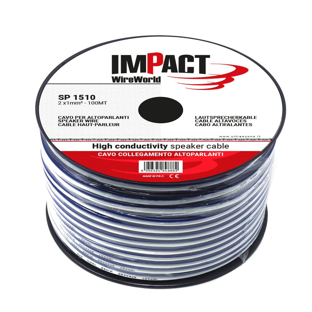 Matassa Cavo Altoparlante Intrecciato 2x1,5mmq - 10 mt